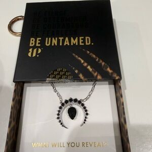 Untamed Elegance Black and Silver Necklace